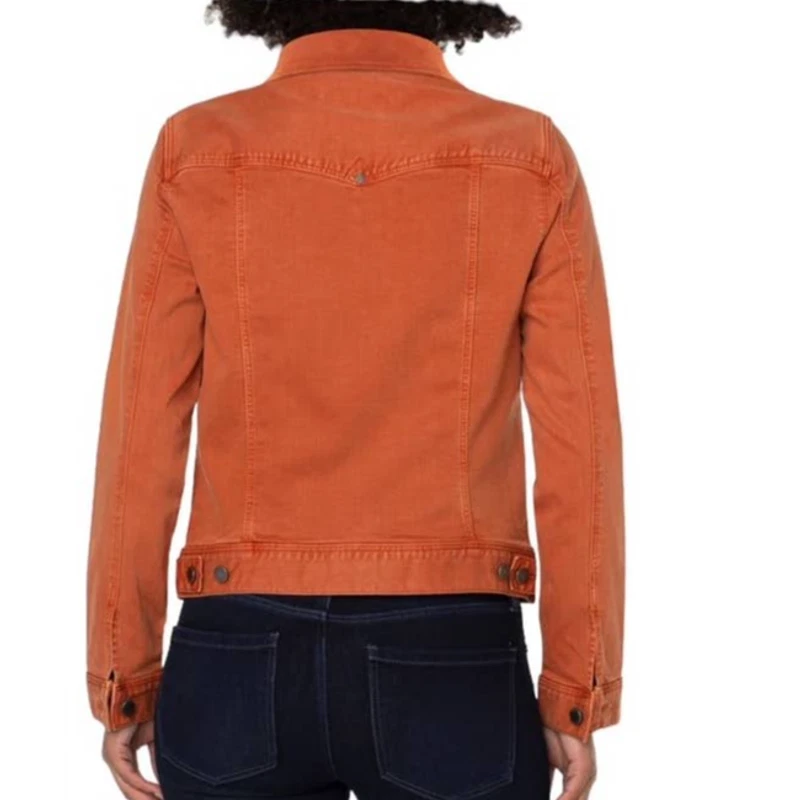 Burnt orange shop jean jacket