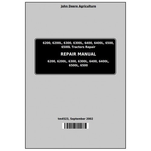 John Deere Tractors 6200,6200L, 6300,6300L, 6400,6400L, 6500,6500 MANUAL ON USB - Picture 2 of 5