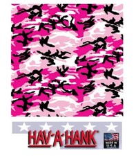USA MADE Hav-A-Hank URBAN PINK CAMO CAMOUFLAGE BANDANA Scarf Head Wrap Face Mask