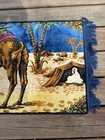 Vintage Middle Eastern Tapestry Egypt ,Camel ,man,Palm Tree Art 20x40 — photo 4