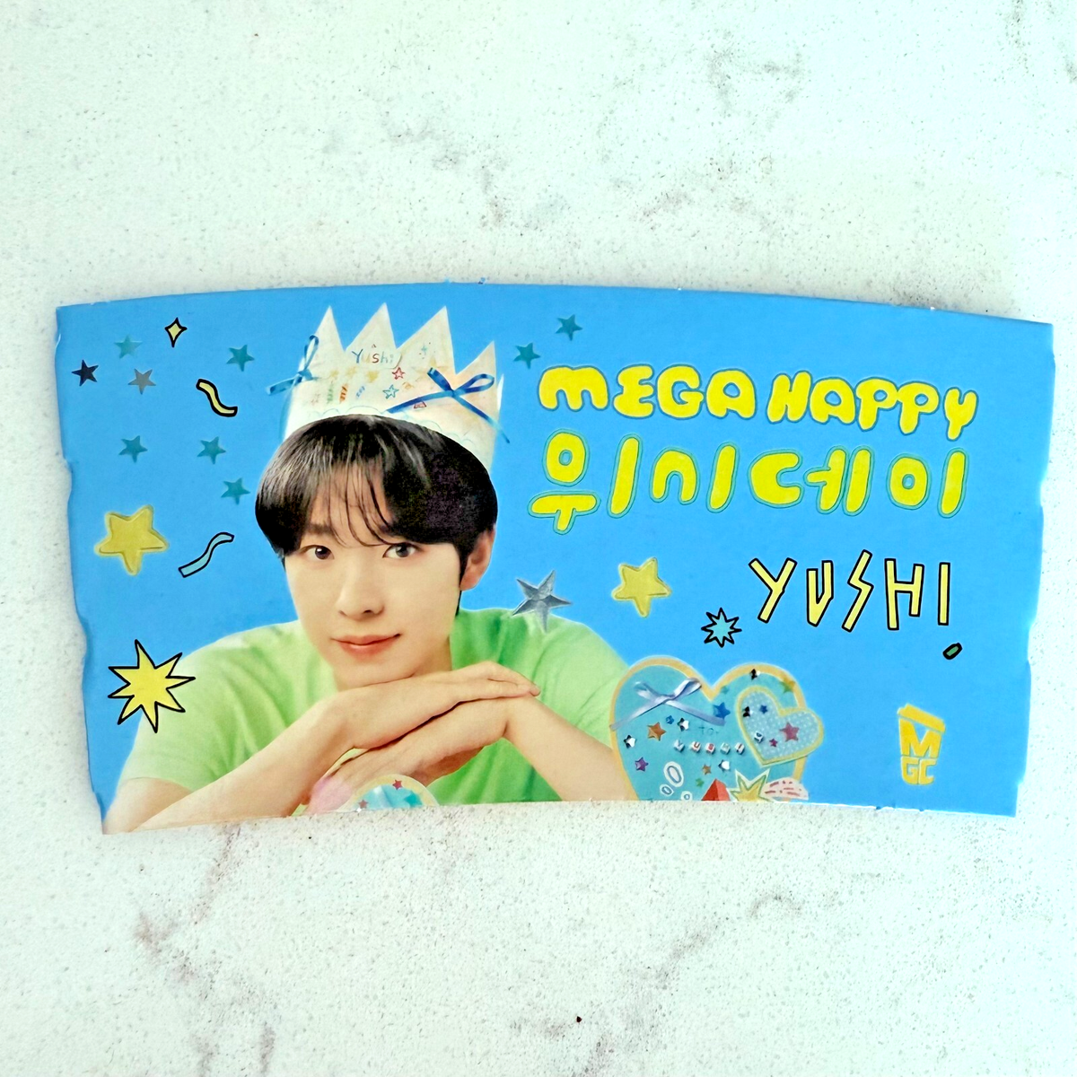 Nct Wish Yushi Mega Coffee Cup Sleeve Kpop | eBay