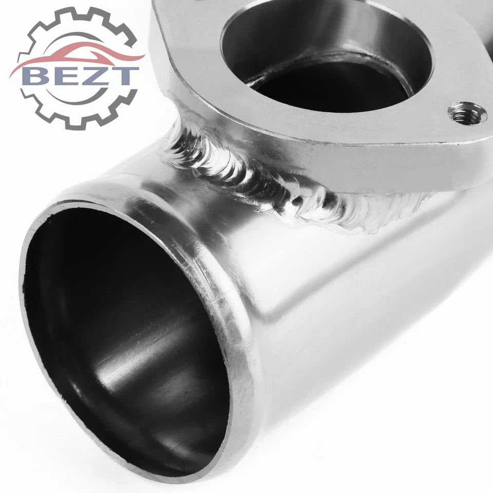 SILVER TYPE-S/RS/RZ 2.5" 70 DEGREE TURBO BLOW OFF VALVE DUAL FLANGE PIPE ADAPTOR - Image 4 of 4