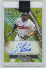 2024 Topps Chrome Black #CBA-JTE Jose Tena RC Gold Mini-Diamonds Auto #/50