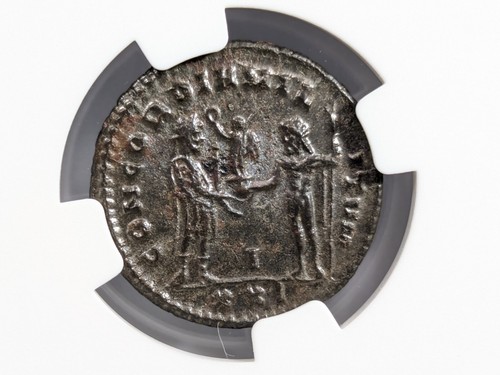 Diocletian Roman Empire AD 284-305 NGC AU Ancient Aurelianianus Soldiers Spears - Picture 14 of 16
