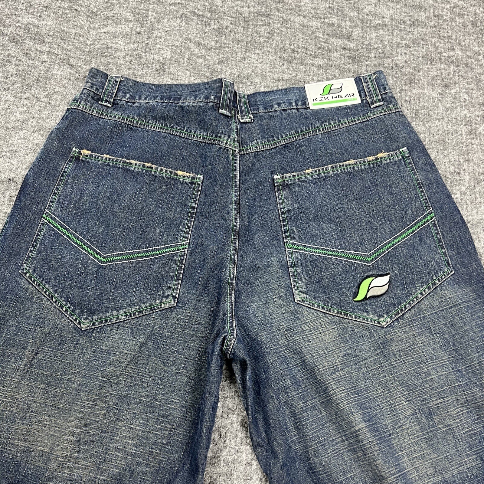 VINTAGE Kikwear Jeans Mens 40 Blue Denim Y2K Skater S… - Gem