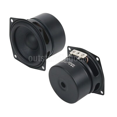 Pair of 2.5'' Loudspeakers HiFi Speaker Unit 8-15W Full Range Unit 4Ω ot34