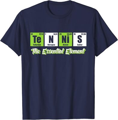 Tennis The Essential Element Funny Love Tennis Sport Unisex T-Shirt
