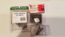 Wire Brads Binders clips etc