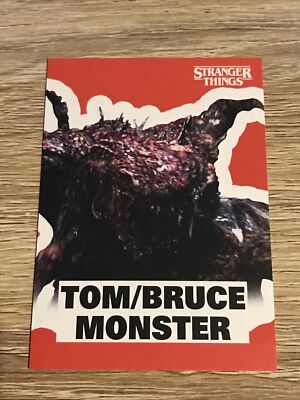 2023 Zerocool Stranger Things Fright Flicks Sticker Insert Tom/Bruce Monster #8