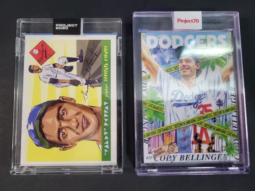 Cody Bellinger Topps Project 70 Sandy Koufax 2020 Lot Tyson Beck Naturel Dodgers
