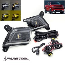 Led Fog Light Kit For 2019-2022 Chevy Silverado 1500 2500 3500 Hd Drl Dual Color Led Fog Light Kit For 2019-2022 Chevy Silverado 1500 2500 3500 Hd Drl Dual Color