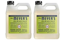 2~ Mrs Meyer's Clean Day Lemon Verbena Scent Biodegradable Hand Soap Refill 33oz