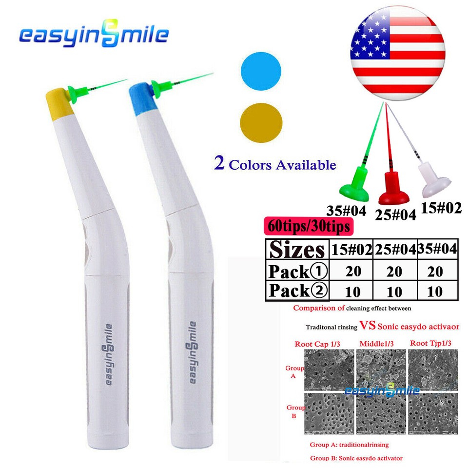 Système D'irrigation Sonique Endodontique Dental Endo Ultra Activator - 60 Embouts Inclus !