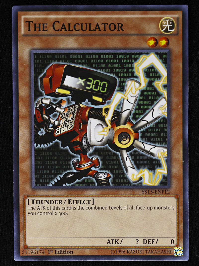 yugioh calculator card Yu-Gi-Oh! TCG - Saber Force - The Calculator - YS15-ENF04 - Common