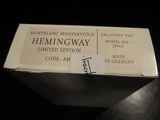 Montblanc Limited Edition Ballpoint Pen  Hemingway New In Box Sealed