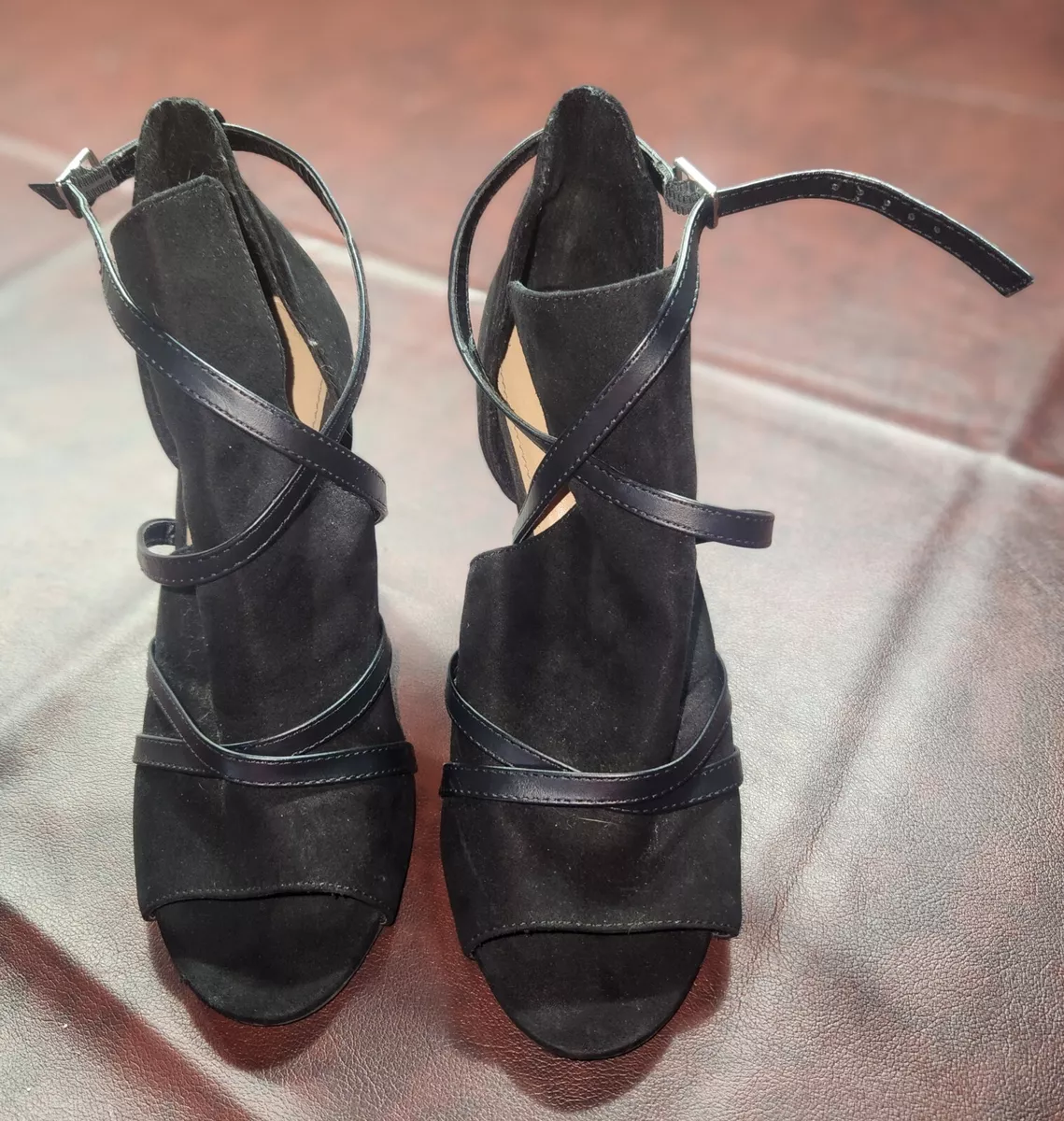 Christian Siriano For Payless Black Open Toe Strappy Heel