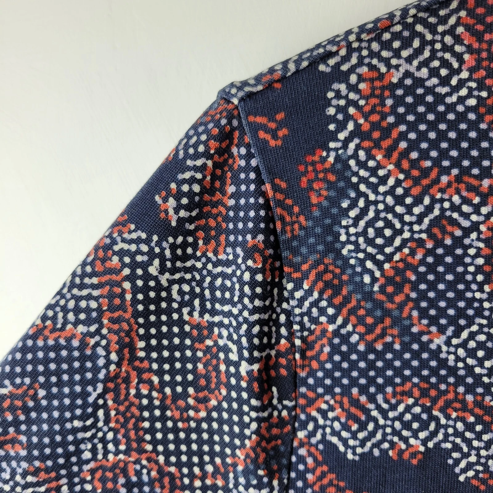 TORY BURCH Abito maglione elasticizzato Tory Betulla donna taglia M blu bianco rosso stampa casual invernale