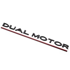 Dual Motor Emblem Sticker for Tesla Model 3 Model Y, Underline Badge for Trunk