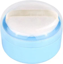 After-Bath Puff Box Empty Body Powder Container Dispenser Case with Sifter... 