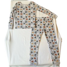 Celebrate Halloween Boys Sleepwear 6 Gray Pajama Set Graphic Print Halloween