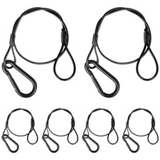 Lighting Safety Cable with Loops 6-Pack , 25kg Load Stage Light Safety Cable ...