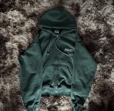 Vetements Polizei Zip Up Hoodie | eBay