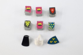 Vtg LEGO 375 Castle Knight Minifigure Chest Plate Lot