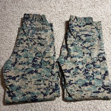2 Marine Corps USMC Woodland MARPAT Camo MCCUU Combat Pants Trousers Large Long
