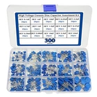 300 Pcs 15 Value High Voltage Ceramic Capacitors Kits 1KV/2KV/3KV 0.1nF-22nF