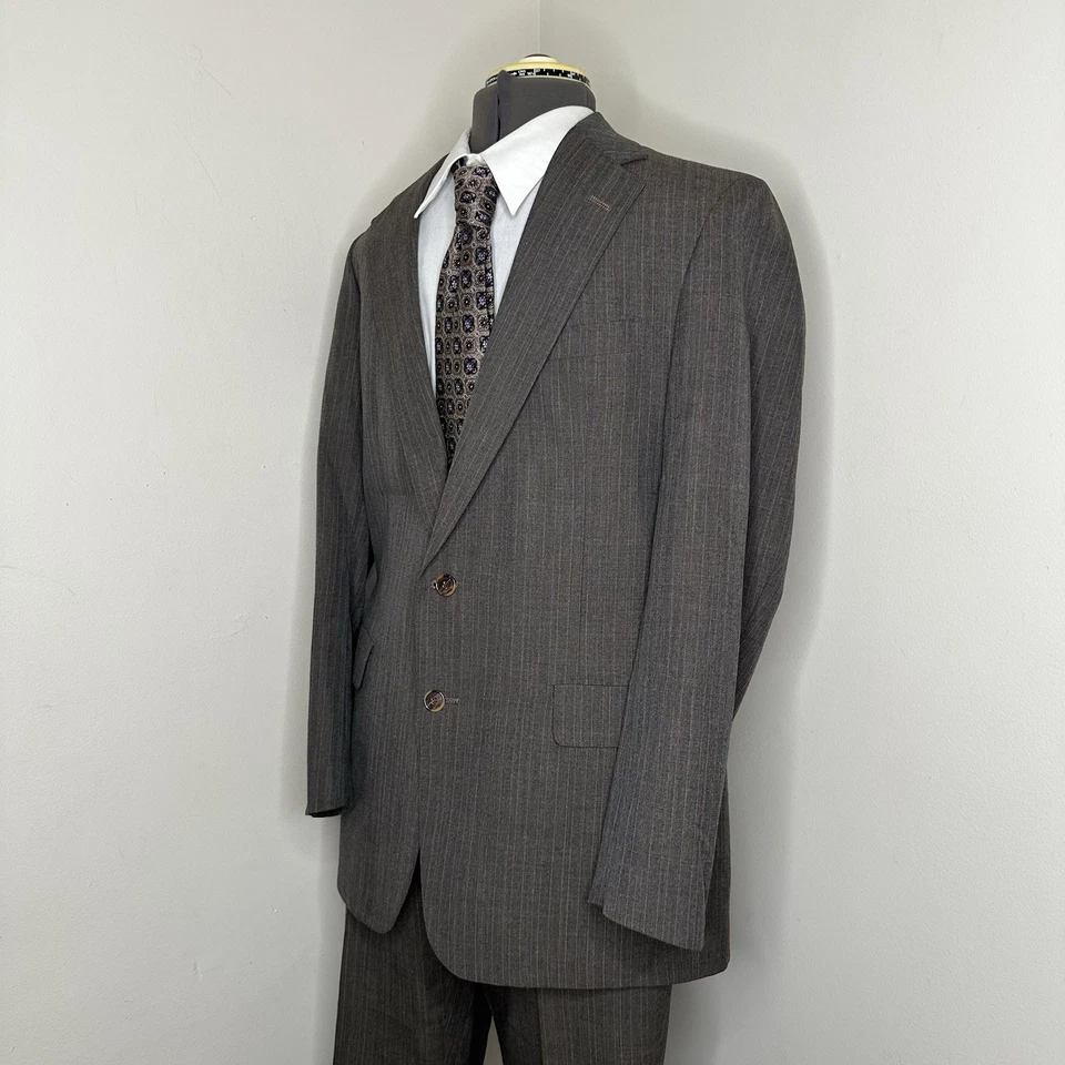 Casaco esportivo vintage Palm Beach masculino 39R terno 37x31 2 peças blazer cinza EUA - Imagem 4 de 4