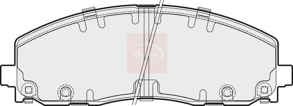 Disc Brake Brake Pad Set APEC PAD1880 Fits Chrysler Jeep Grand Voyager Wrangler
