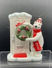 VINTAGE COCA COLA CHRISTMAS BEAR FIGURINE