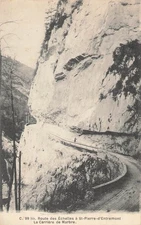 Route des échelles à Saint-Pierred'Entremont. La carrière de marbre 99228 