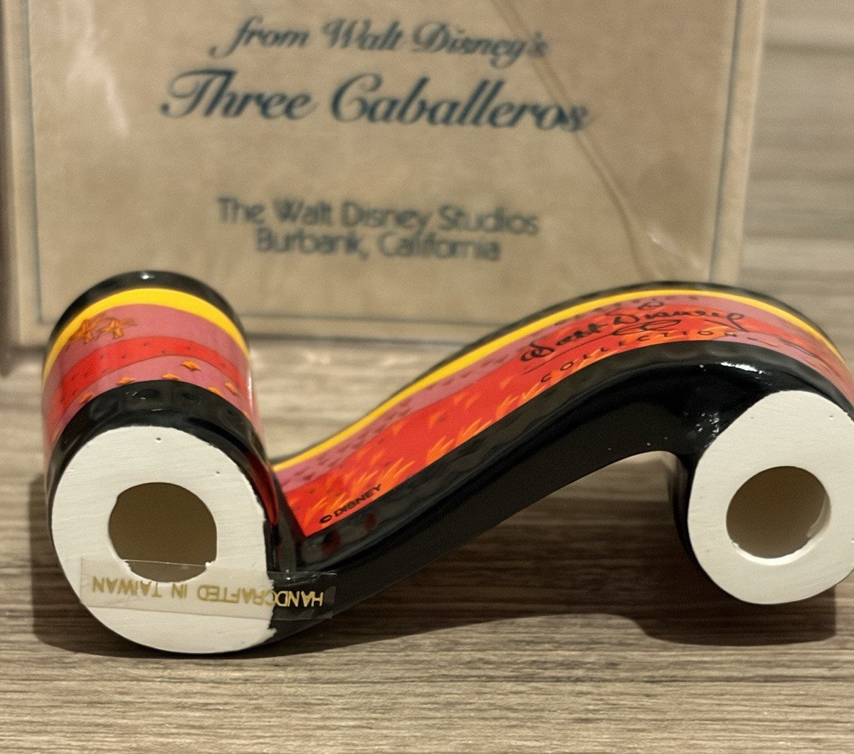 WDCC Disney Opening Title Scroll Porcelain Figurine 3" Box COA Three Caballeros