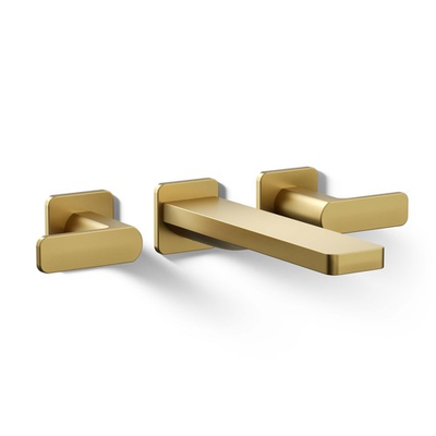 #ad Kohler T23491 4 2MB Parallel Wall Mounted Tub Filler Brushed Brass*READ* $414.99