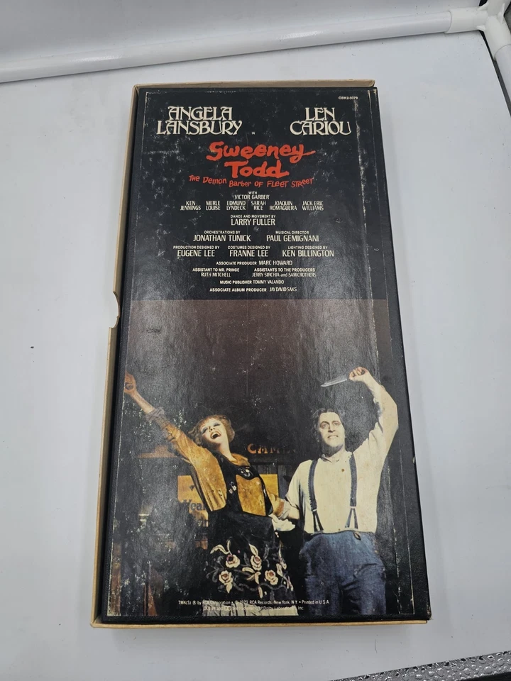 Sweeney Todd The Demon Barber of Fleet Street Book & 2 Cassettes 1979 A Musical  - Image 4 of 4