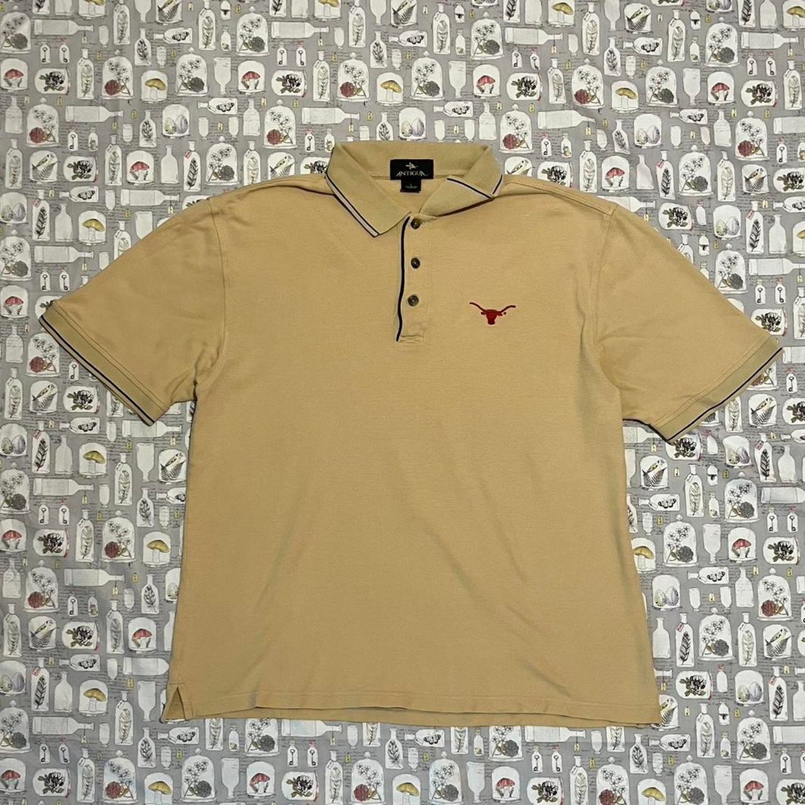 Antigua Longhorns Embroidered Performance Polo Shirt