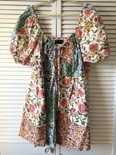 ASOS DESIGN twill sweetheart mini tea dress in mixed floral print size 20