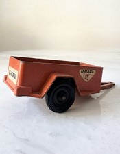Vintage Cast Metal Tootsietoy U-Haul Open Style Trailer 1960  s USA Antique Rare