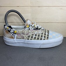 Vans Era Meadow Patchwork Women's Size 5 Skate Shoes Daisy Canvas 721356