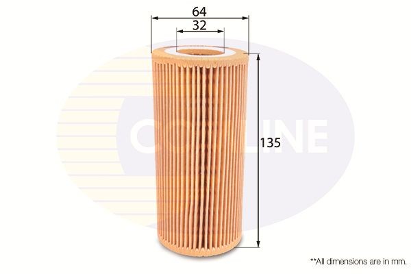 Oil Filter 64mm Outer ⌀ For Mercedes-Benz C-Class E-Class S-Class COMLINE EOF141