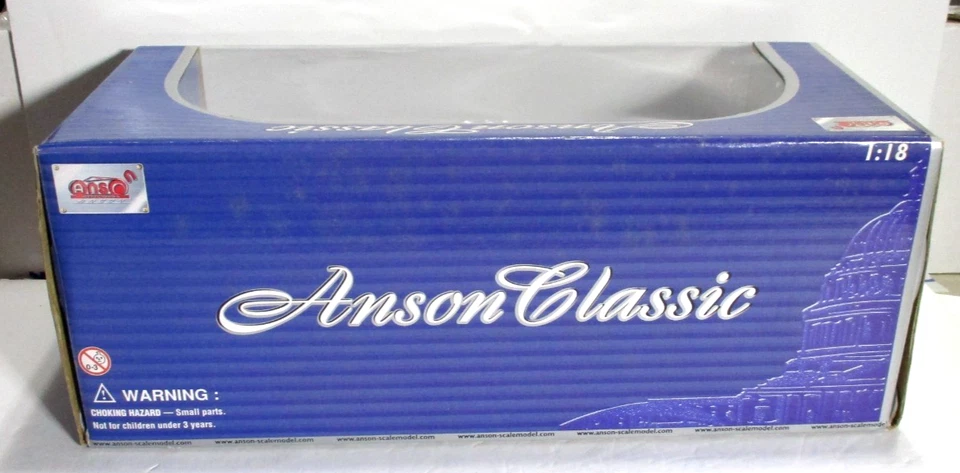 Anson Classic 1963 Ford Thunderbird Convertible 1:18 Scale, Dark Blue T-Burd - Image 4 of 4