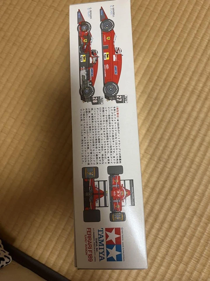 Tamiya 1/20 Ferrari F189 Early Version F1 Car Model Kit n.23 Grand Prix Japan - Immagine 4 di 4