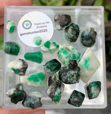 150 Ct Emerald Rough Lot Natural Green Gemstones from Swat Mine Pakistan