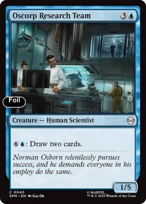 Oscorp Research Team Foil 40 Marvel's Spider-Man NM EN