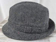 VTG Dorfman Pacific Gray w/Multicolor Specks Fedora Hat Size Medium 7-7 1/8