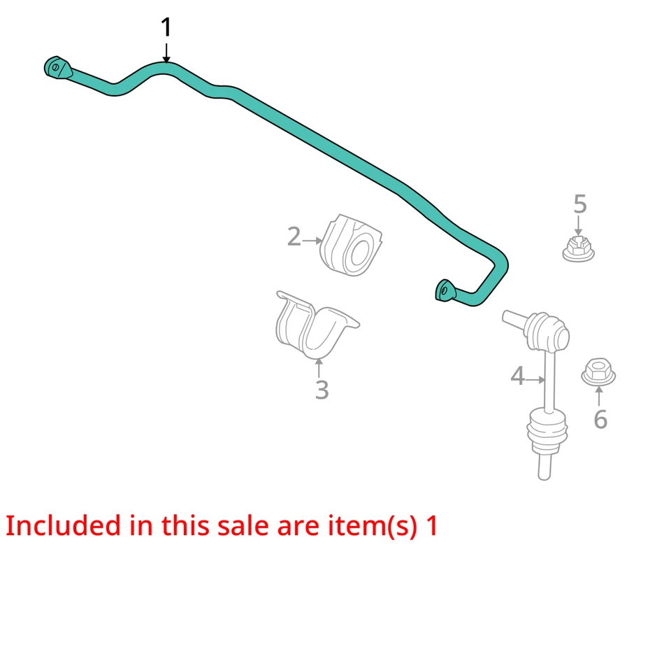 BMW X5 2012 AWD barra estabilizadora trasera fabricante de equipos originales 172 k millas - LKQ385123757 Foto 4 de 4