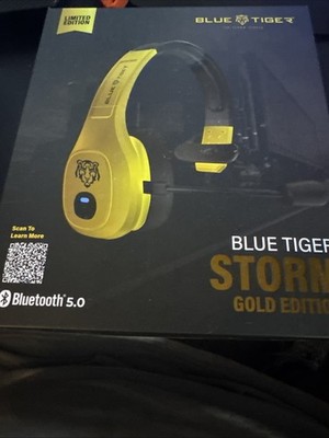 Storm Gold - Premium Trucker Bluetooth Headset-Wireless Noise Canceling Mono