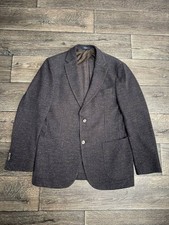 boggi milano blazer men two button cotton wool sz50