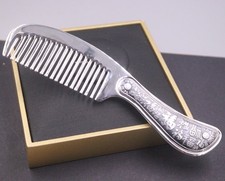 999 Fine Silver Pure Silver Hair Fu Lucky Long Handle Hair Care 5.5inch/51-52g